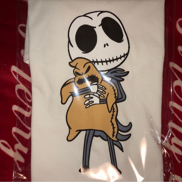 Custom Made Jack Skellington White Tee 💀 - Picture 2 of 3